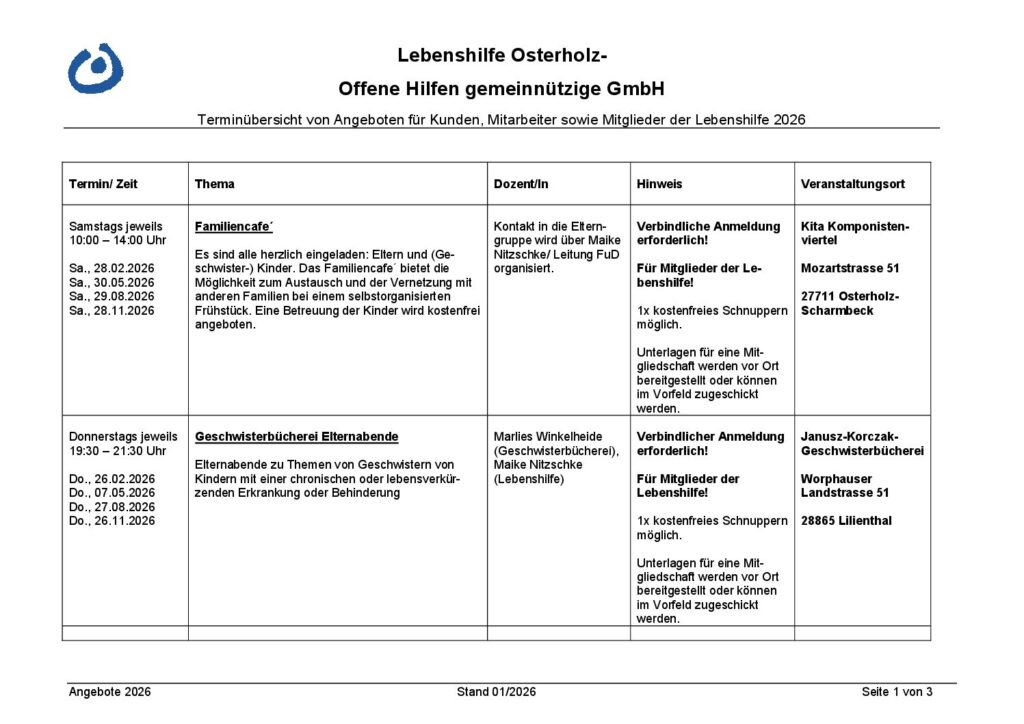 Vorschaubild für Angebote für Kunden – Mitarbeiter – Mitglieder 2026