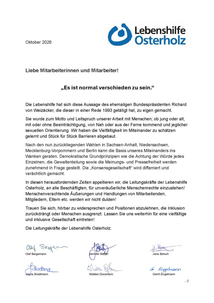 Haltung zur AFD